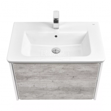 Тумба для ванной Roca Ronda (ZRU9303003) (70 см) белый глянец/бетон 11