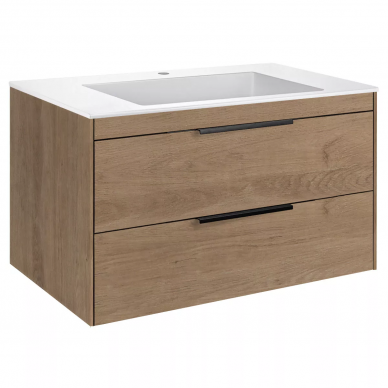 Тумба для ванной Vincea Chiara 2D 800 (VMC-2C2800NO) (80 см) (N.Oak) 7