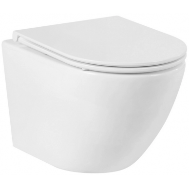 Унитаз подвесной BelBagno Sfera-R (BB046CHR/BB2111SC) с сиденьем микролифт 0
