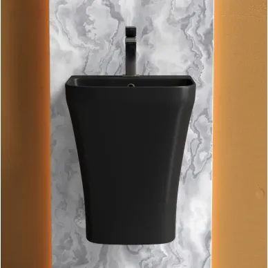 Раковина Ceramicanova Dion (CN6067MB) (36.5см) моноблок, чёрная матовая 6