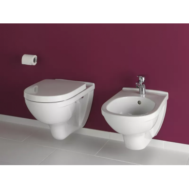 Чаша подвесного унитаза Villeroy & Boch O.Novo Directflush (5660HR01) с микролифтом 5