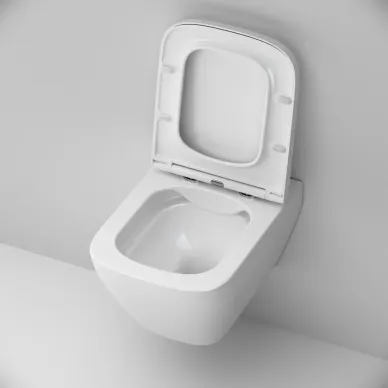 Чаша подвесного унитаза Am.Pm Spirit V2.0 Square FlashClean (C701701SC) безободковый, с микролифтом 6