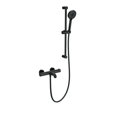 Смеситель для ванны Wonzon & Woghand WW-C2006-A-MB термостатический, чёрный матовый 0