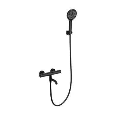 Смеситель для ванны Wonzon & Woghand INN 3 WW-B2065-A1-MB термостатический, чёрный матовый 0