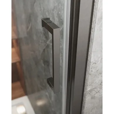 Душевой уголок Cezares Molveno MOLVENO-AHF-31-120/90-C-GM-IV 120x90 профиль оружейная сталь/стекло прозрачное 2