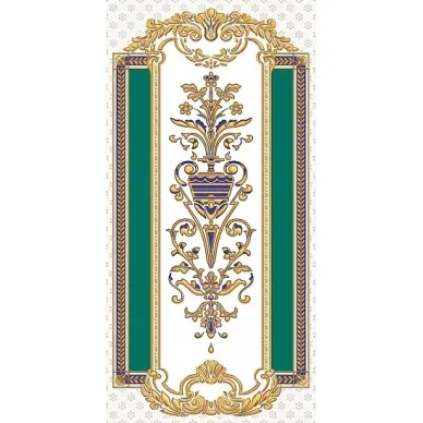 04-01-1-10-03-71-905-0 Декор Золотой бирюзовый 25х50 0