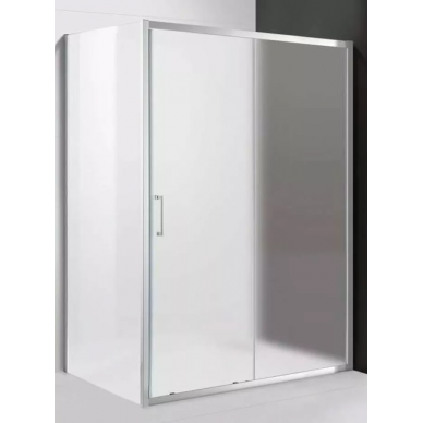 Душевой уголок Cezares Molveno (MOLVENO-AH-11-150/80-P-Cr) 150x80 см, профиль хром/стекло рифленое 0