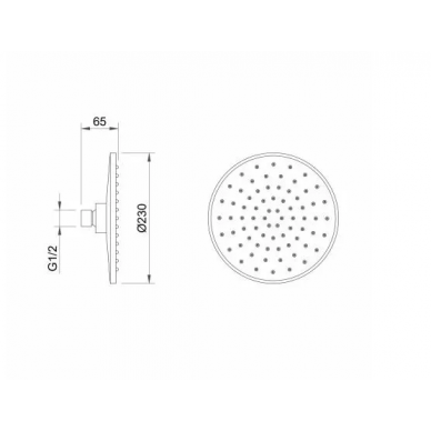 Душевая система Berges Nardis 3R (071008) с изливом, матовый чёрный 6