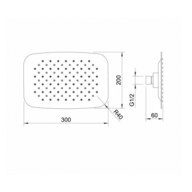 Душевая система Berges Ventas 3O (073010) с изливом, матовый чёрный 6