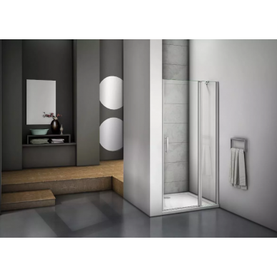 Душевая дверь Good Door Mokka WTW-120-C-WE (120x185 см) профиль белый/ стекло прозрачное 0