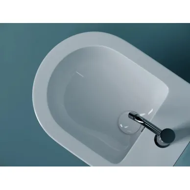 Биде подвесное Ceramicanova Uno (CN11002) белое глянцевое 5