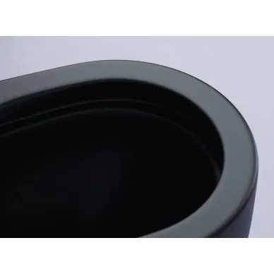 Унитаз напольный Ceramicanova Metropol Rimless (CN4001MB) микролифт, чёрный матовый 8