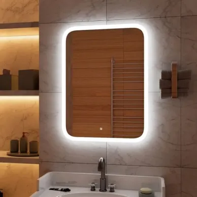 Зеркало Эстет Glamour (ФР-00013901) (70х80) с LED-подсветкой 5