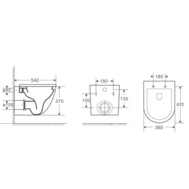 Инсталляция Welt Wasser AMBERG 497 ST + MERZBACH 041 XL MT-BL + Amberg RD-CR в комплекте с унитазом, безободковый, с сидением микролифт 5