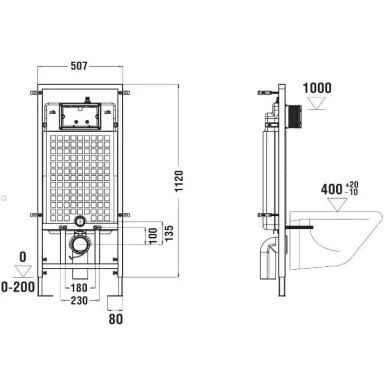 Инсталляция Welt Wasser MARBERG 507 + HEIMBACH 043 MT-BL + MAR 507 RD MT-BL в комплекте с унитазом, безободковый, с сидением микролифт 5