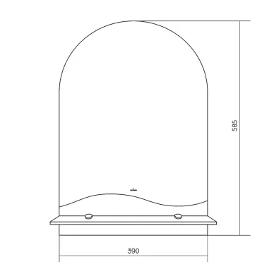 Зеркало Mixline Амели 39х58 552587 5