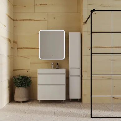 Тумба для ванной Style Line Атлантика СС-00000604 80 см напольная, антискрейч белый 6