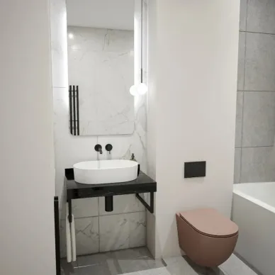 Столешница Teymi Helmi T150307 чёрный мрамор, 70 см 7