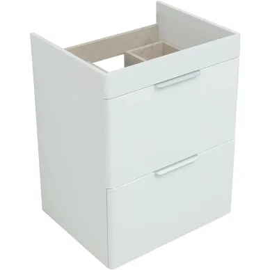 Тумба для ванной Aquanet Ирис New 310152 60 см, белая глянцевая 3