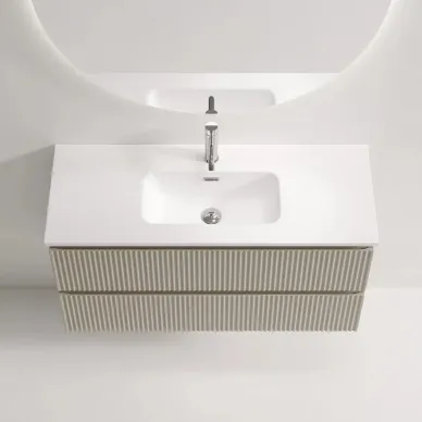 Тумба для ванной Sancos Snob R SNR100/39CE подвесная, 100 см, beige soft 5