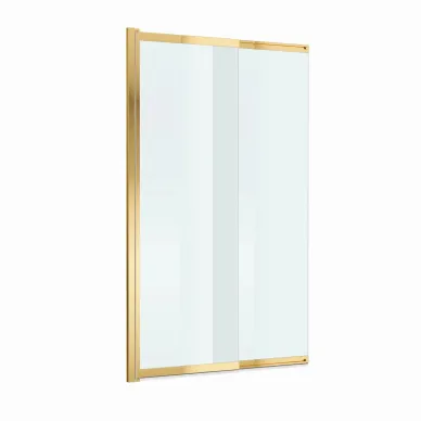 Душевая шторка BelBagno Luce LUCE-VF-11-100/145-C-ORO 100 см, золото/прозрачное стекло 2