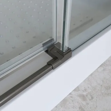 Душевая дверь BelBagno Marino MARINO-2-BF-1-130-C-GM 130 см, оружейная сталь/прозрачное стекло 4