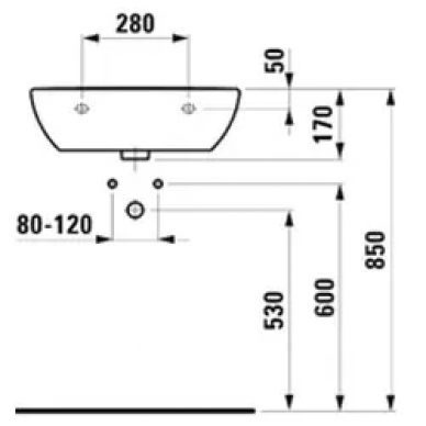 Раковина Laufen Pro С (8.1495.1.000.104.1) (55 см) 2
