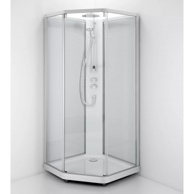 Душевая кабина Ido Showerama 10-5 Comfort (90х90) (профиль серебристый, прозрачное стекло) 7