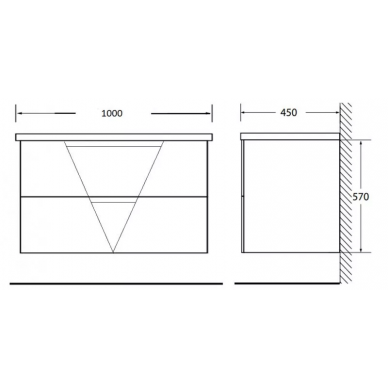 Тумба для ванной Belbagno Vittoria 100 (Bianco Lucido) 5