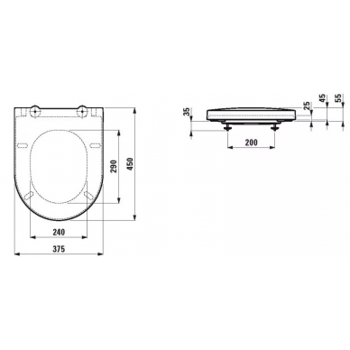 Крышка-сиденье Laufen Sonar (8.9334.1.000.000.1) микролифт 1