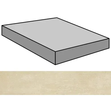 Beton Beige Lappato Gradone Rec Ang 59.55x59.55 0