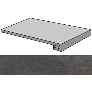 Burlington Black Natural Gradone Rec-45 44.63x89.46 0