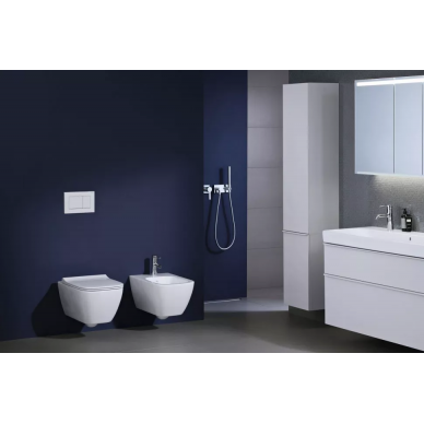 Чаша подвесного унитаза Geberit Smyle Square Rimfree (500.683.01.1) микролифт 7