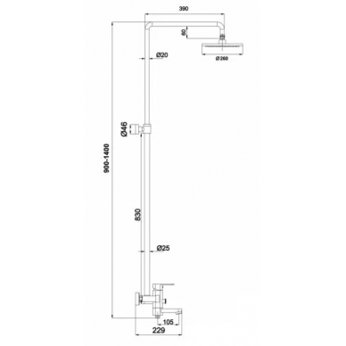 Душевая система Timo Beverly (SX-1060/00 (3011)), с подсветкой, хром 5