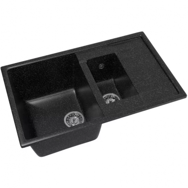 Мойка кухонная Mixline ML-GM22	(525178) черный 5