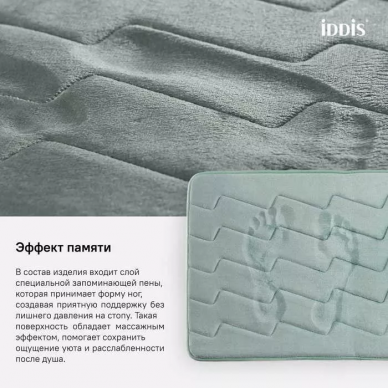 Набор ковриков для ванной комнаты Iddis Basic (B22P580i12) зеленый 5