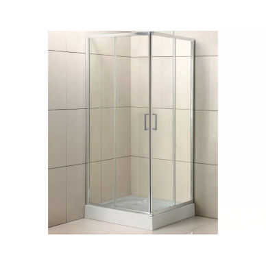 Душевой уголок BelBagno Uno (UNO-195-A-2-85-C-Cr) 85х85x195 см, стекло прозрачное/профиль хром 0