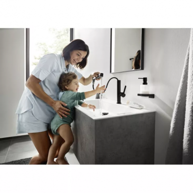 Смеситель для раковины Hansgrohe Finoris 230 2jet Push-Open (76063670) черный матовый 7
