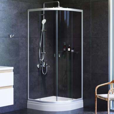 Душевой уголок Am.Pm X-Joy Twin Slide (W88G-205-090MT64) (90х90 см), профиль хром матовый/стекло прозрачное 5