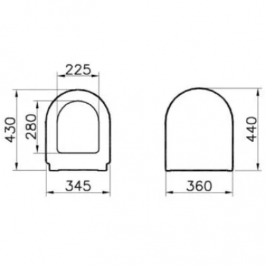 Крышка-сиденье Vitra Zentrum (94-003-009) микролифт 1