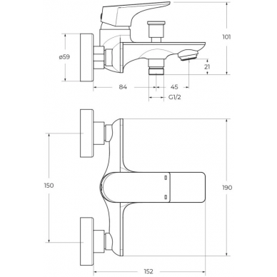 Набор для ванны BelBagno Marino (MARINO-VASM-CRM) (хром) 5