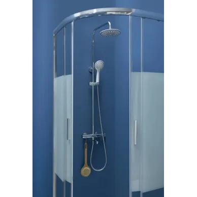 Душевой уголок Aquanet Practic AE10-Q-90x90U-CP 130x90 профиль хром/стекло прозрачное с шелкографией 5