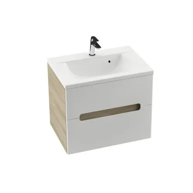 Тумба для ванной Ravak Classic II SD 800-R X000000916 подвесная, латте/белая 0