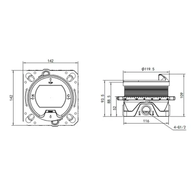 Термостат AQUAME AQM8802MB с регулировкой напора на 2 потр., черный 5