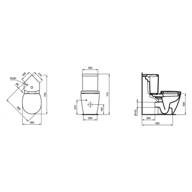Чаша для напольного унитаза Ideal Standard Connect (E803601) 7