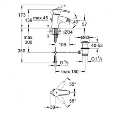 Смеситель для биде Grohe Eurostyle (33565001) 1