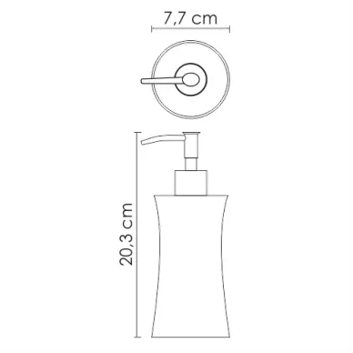 Дозатор для жидкого мыла Wasserkraft Salm K-7600 (K-7699) 2