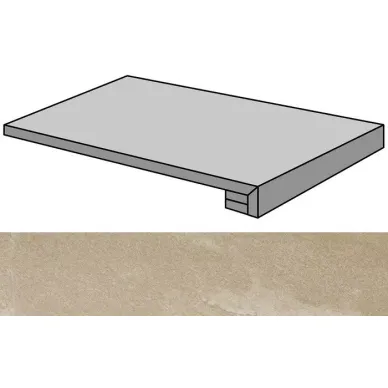 Materia Beige Lappato Gradone Rec-45 44.63x89.46 0