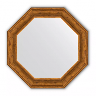 Зеркало Evoform Octagon (BY 3825) в багетной раме, травлёная бронза (79,2х79,2 см) 0