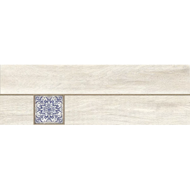 C-OW4M053D Ornamentwood декорированный белый 18,5x59,8 0